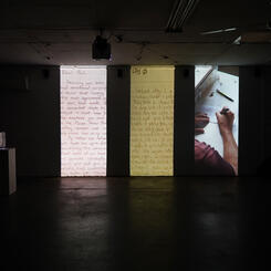 Exhibition still from There is No One What Will Take Care of You