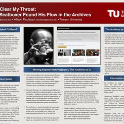 Living Archive II: Let Me Clear My Throat: How A Beatboxer Found His Flow In The Archives by John Esh & Allison Fischbach for the Mid-Atlantic Regional Archives Conference, 2021.