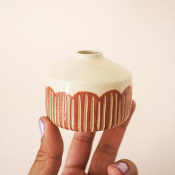 Scallop Edged Bud Vase