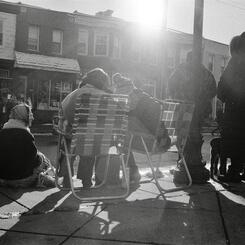 Parade Watchers in the Sun