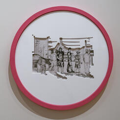 “UAW picket line,” in Detroit. 