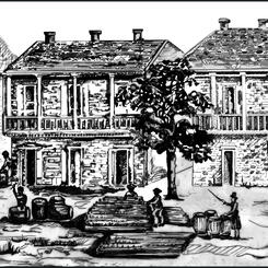 McDonoghville, Saint Gême, and Allard Plantations Plaque Design