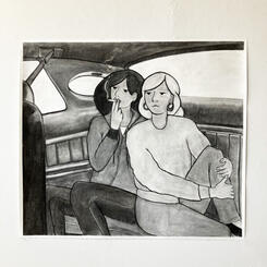 Detail-Smoking In The Back Of Steve's Car.