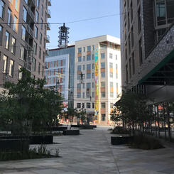  Stagioni di Vita (Seasons of Life), Brightview Woodmont Bethesda, view from Sculpture Walk