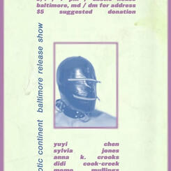 Featured Poet, Erotic Continent Baltimore Release Show by Discount Guillotine Press