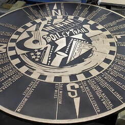 Brightview Woodmont, accessory Bethesda Trolley Trail Wayfinding Medallion