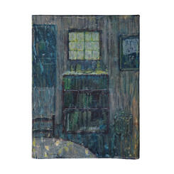 do you remember the small square window above the bookcase?