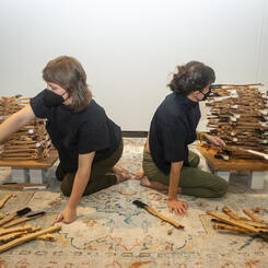 Still from performance of Hex 1 & Hex 2