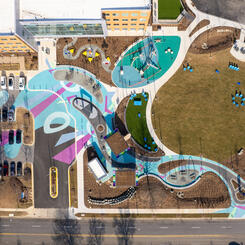 BLC Civic Plaza - Pavement Art “BLC Civic Rays”