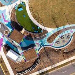 BLC Civic Plaza - Pavement Art “BLC Civic Rays”