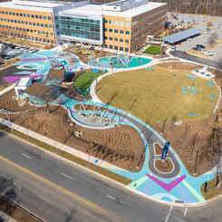 BLC Civic Plaza - Pavement Art “BLC Civic Rays”