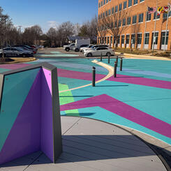 BLC Civic Plaza - Free Speech Frame podium