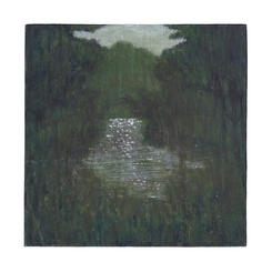 we found the pond at dusk