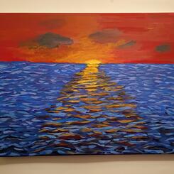 Sunset over ocean #4