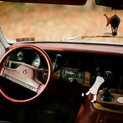 Interior shot of the cab