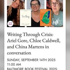 Baltimore Book Festival 2025, Panel Discussion moderated by China Martens