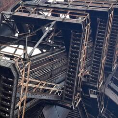 Steps to a smokestack