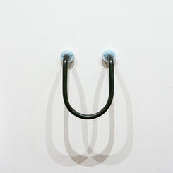 “Speculative Score #1” (U & step) 2023 PVC pipe, silicon, graphite, hardware, 9x 11 x 5