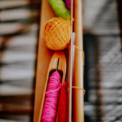 Soft Gather, Quiet Flame Studio Setting