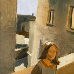 Study, Tuscan Hilltown