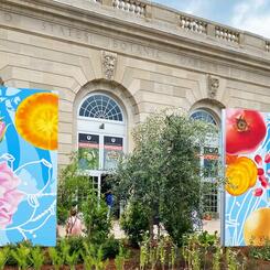 US Botanic Gardens, Mural Panels in Situ