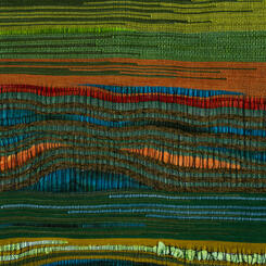 Close Up of Bloom: grounding emerald