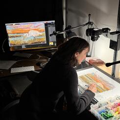 Lynn Tomlinson animating