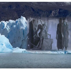 overlay glacier with live performance still BAHAYA by Ruth Margraff