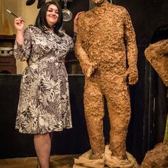 A Clay Statue of a Cop from A Bucket of Blood (A Yellow Sign Theatre Production)