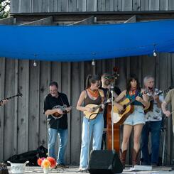 'West Virginia Oh My Home' - on stage with Carol Swann at Black Locust Brewery