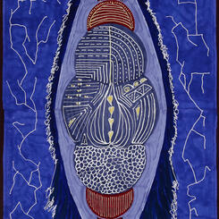 Electric Blue Surfboard