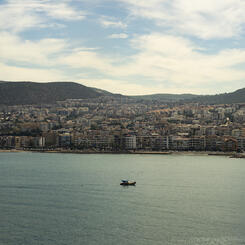 A Boat Off of The Coast of Kusadasi