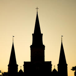 The Silhouette of St. Louis Cathedral