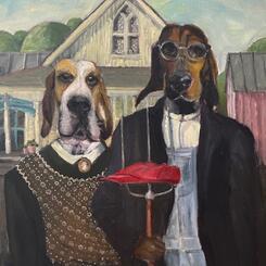 Fork It! (After painting by Grant Wood)