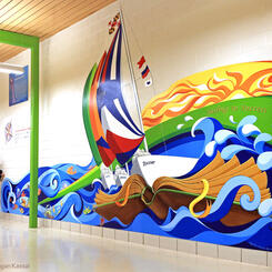 Benfield Elementary School Legacy Mural: Sailing into Success