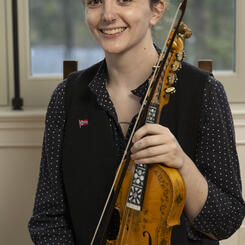 Georgia Beatty with Hardanger Fiddle