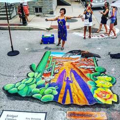 Border crossing mural