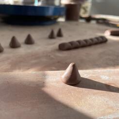 Sweet Gum Rattles - process