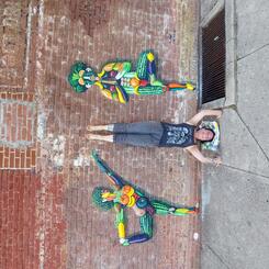 Arcimboldo Yoga figure Mural, 2021