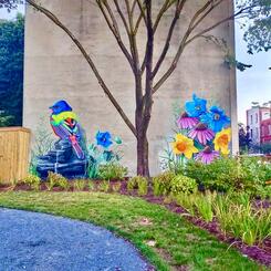 Untitled Kirby Land Park Mural , 2022,125x10, Baltimore 