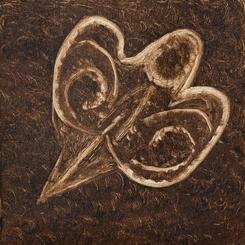 Ghost Forest seed (Future), 2024 Monoprint on paper, 10 by16, 2024