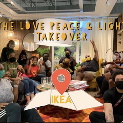 The Living Room Social's Love Peace and Light Takeover at Ikea