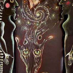 Twin Dogon Fish Mothers guard the Broom as it sweeps the Galaxy