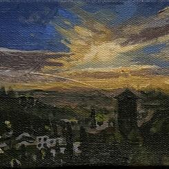 Florence Landscape (Right, Evening)