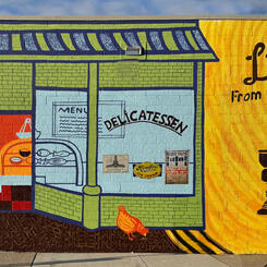 Lombard St. Mural at the Jewish Museum of Maryland