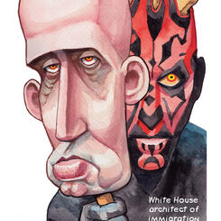 Stephen Miller with Mask