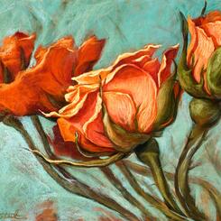 Serenity: 22 x 32 inches, soft pastel painting on paper