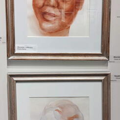 Two Portraits with watercolor, I would like to teach a class about drawing and painting portraits