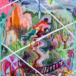 Midsummer croquet at dusk