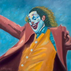Modern Art Meets Cubism - The Joker in Motion